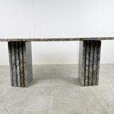 Vintage granite dining table, 1970s