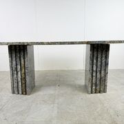 Table à manger vintage en granit, années 1970