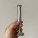 silver-plated single-stem vase