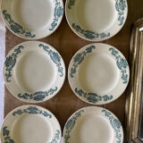 6 flat plates old iron earth Lutetia Longchamp