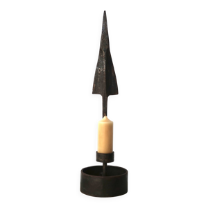 Imposant bougeoir brutaliste