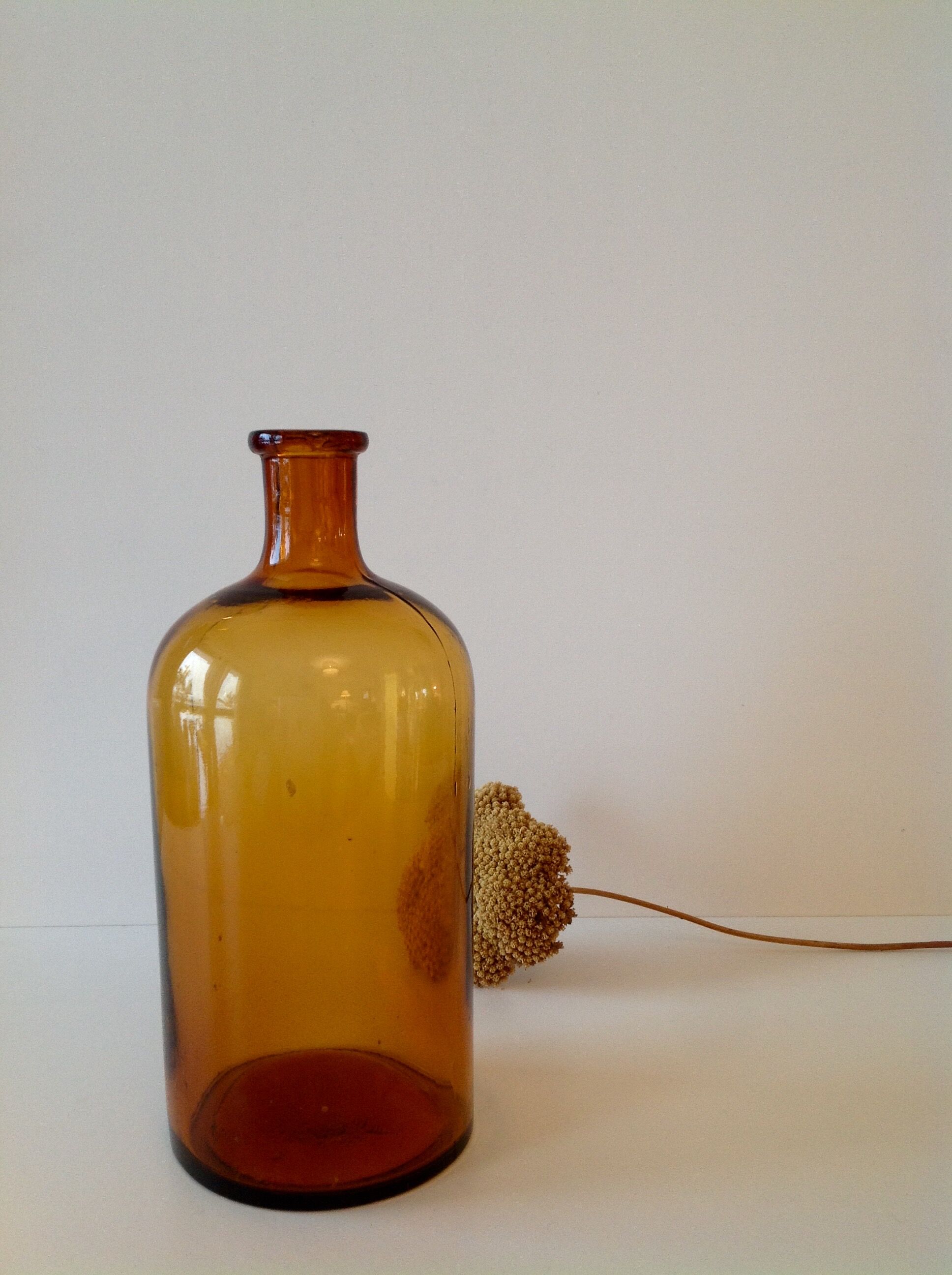 Flacon verre ambré