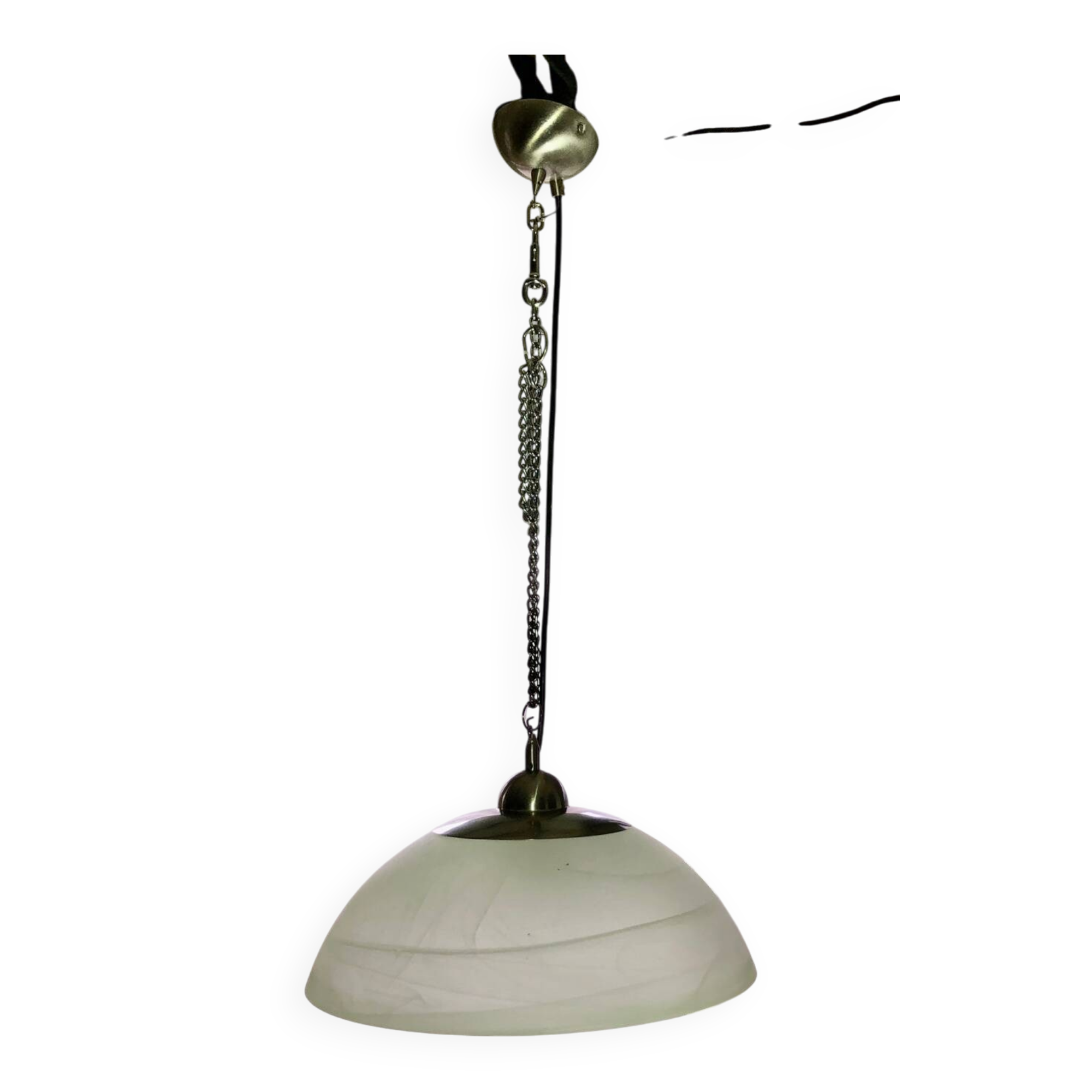 Molded glass pendant light