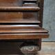 Very large Renaissance style center bed in carved walnut circa 1850