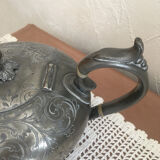 English teapot nineteenth century pewter