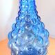 Italian carafe Empoli blue 1970
