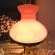 Lampe vintage rose et dorée