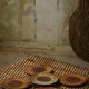 Tue Poulsen, Set of 6 ceramic plates in earthy colours, modern Danish design, 1960s