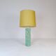 Mid-century green marble table lamp by Bergbom, Sweden, 1960s.