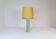 Mid-century green marble table lamp by Bergbom, Sweden, 1960s.