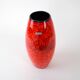 Vase en céramique rouge, design allemand, années 1960, fabriqué par Scheurich.