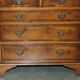 Georgian commode in yew wood with burr and burl grain, medium size.
