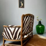 Loveseat with Ralph Lauren Zebra Print