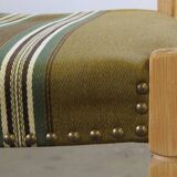 Vintage 1960s, brutalist Danish modern oak dining chairs by Henning Kjærnulf