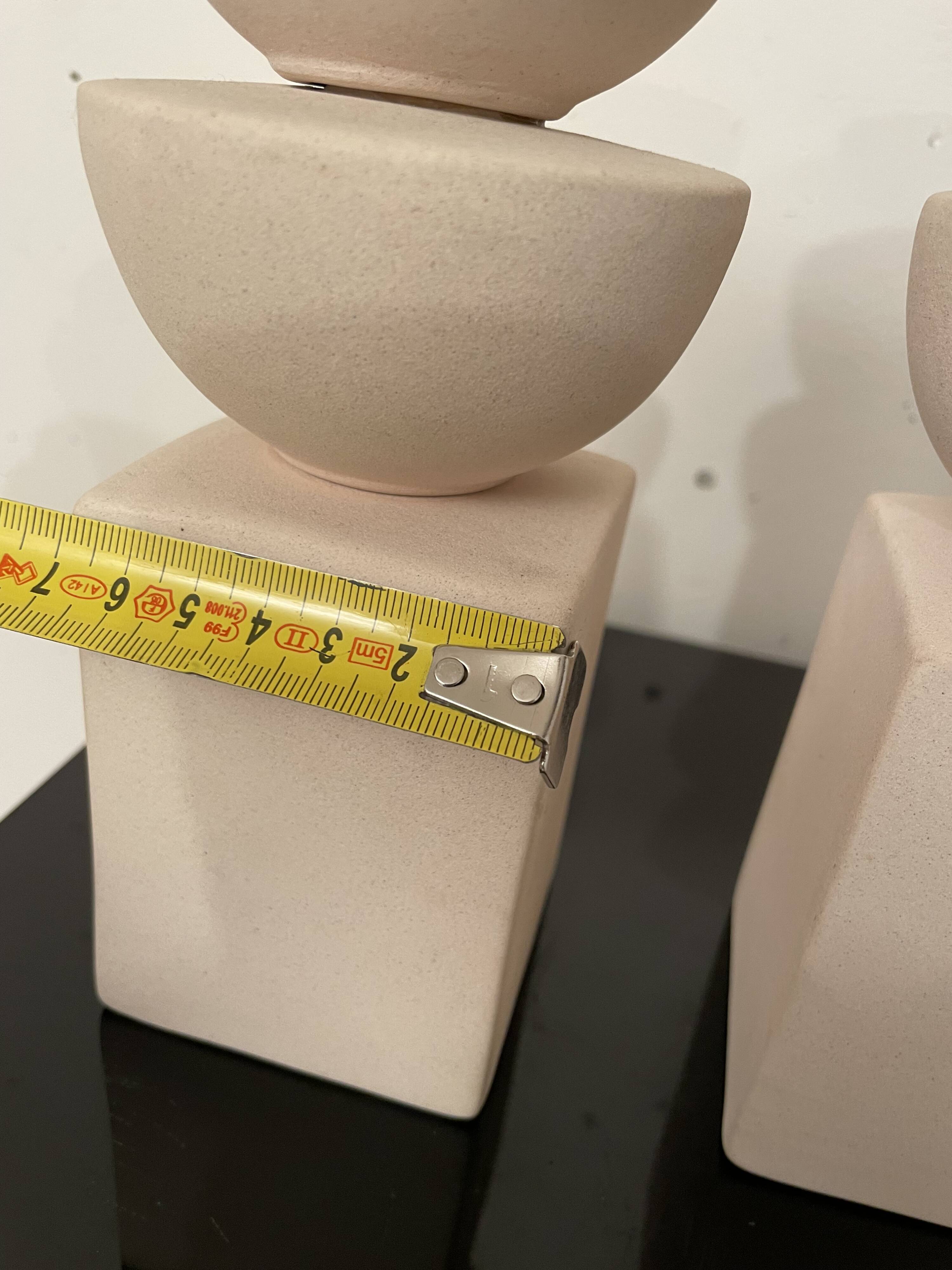 Pair of postmodern candlesticks 1980