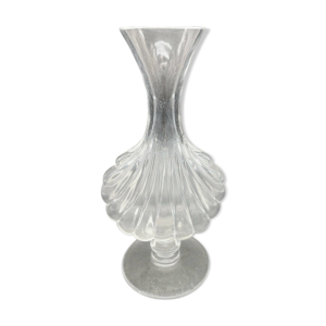 Vase Baccarat coquille sur pied