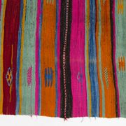 Vibrant Vintage Anatolian Kilim,Hand-Woven Wool & Cotton Rug – sku 137