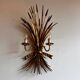 Applique murale en laiton « Gerbe de blé » de Hans Kögl