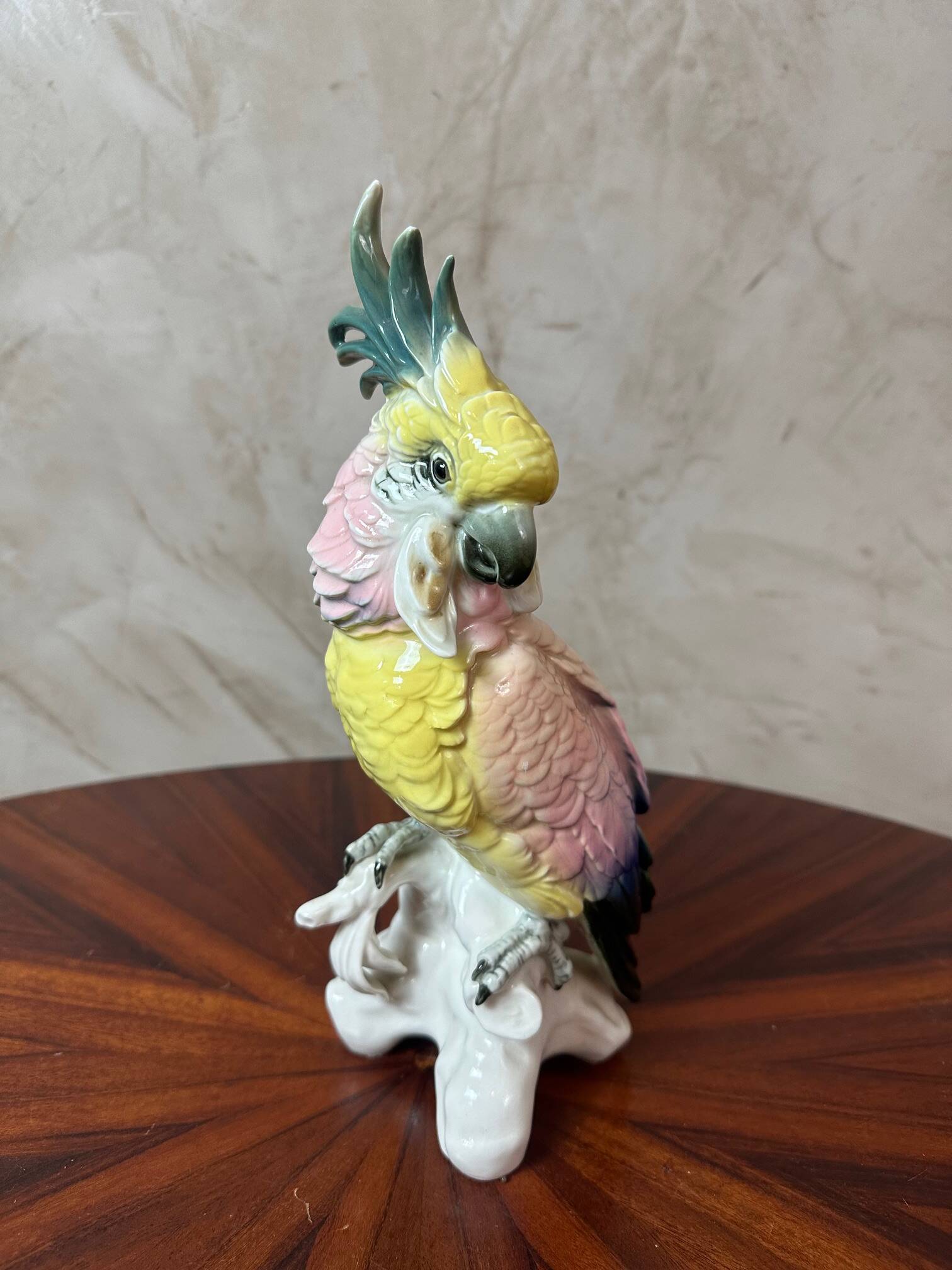 Saxony porcelain parrot