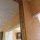 Large antique mirror in the Napoléon III style.