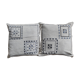 Pair of gray Berber Kerkennah cushions