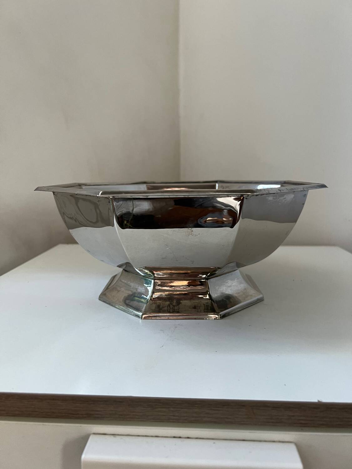 Vintage silver-plated fruit bowl