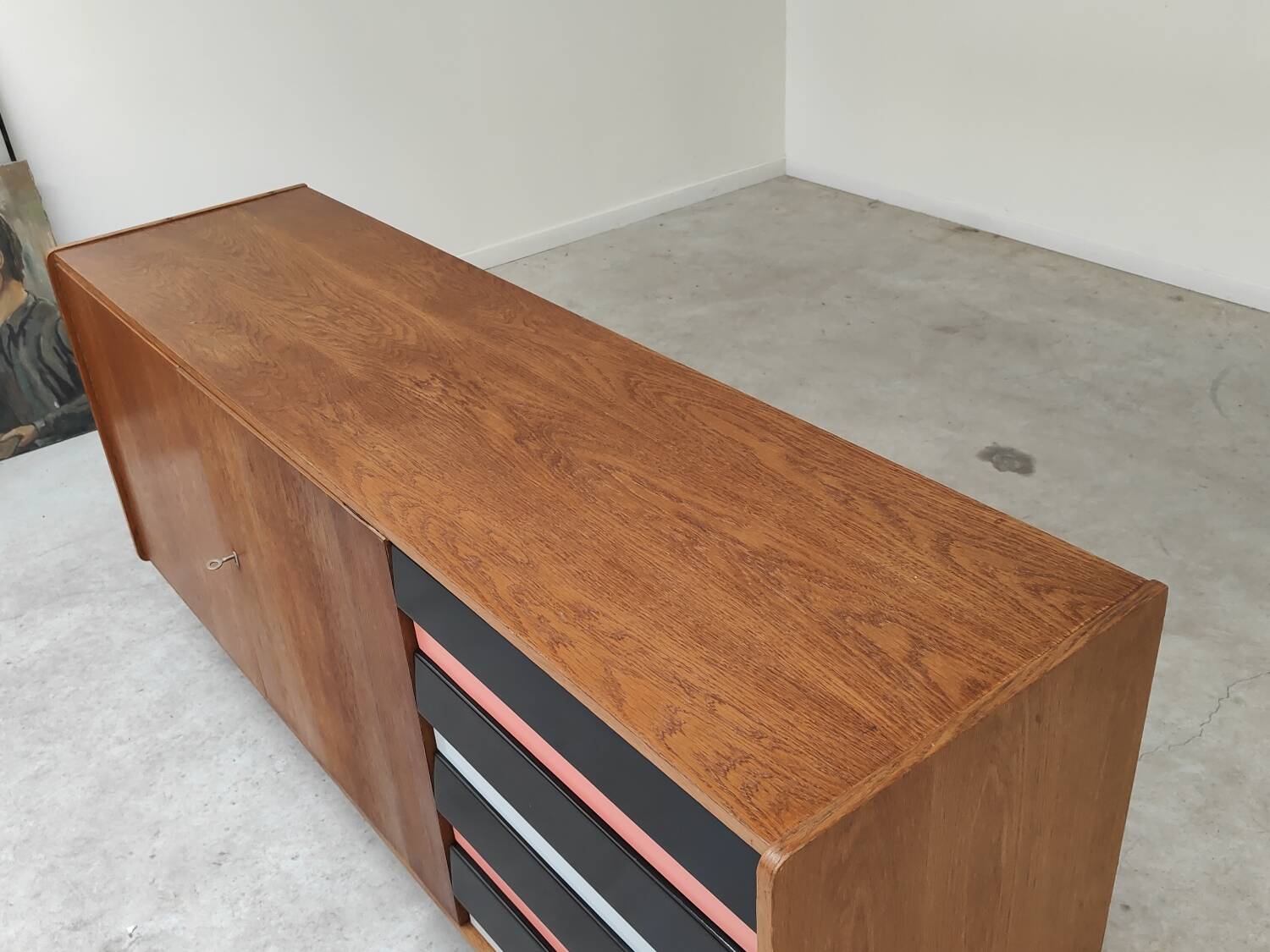 U-460 pink sideboard by Jiri Jiroutek for Interier Praha 60's