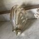 Vintage smoked glass shell wall light