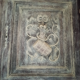 Carved two-body sideboard with 2 lions