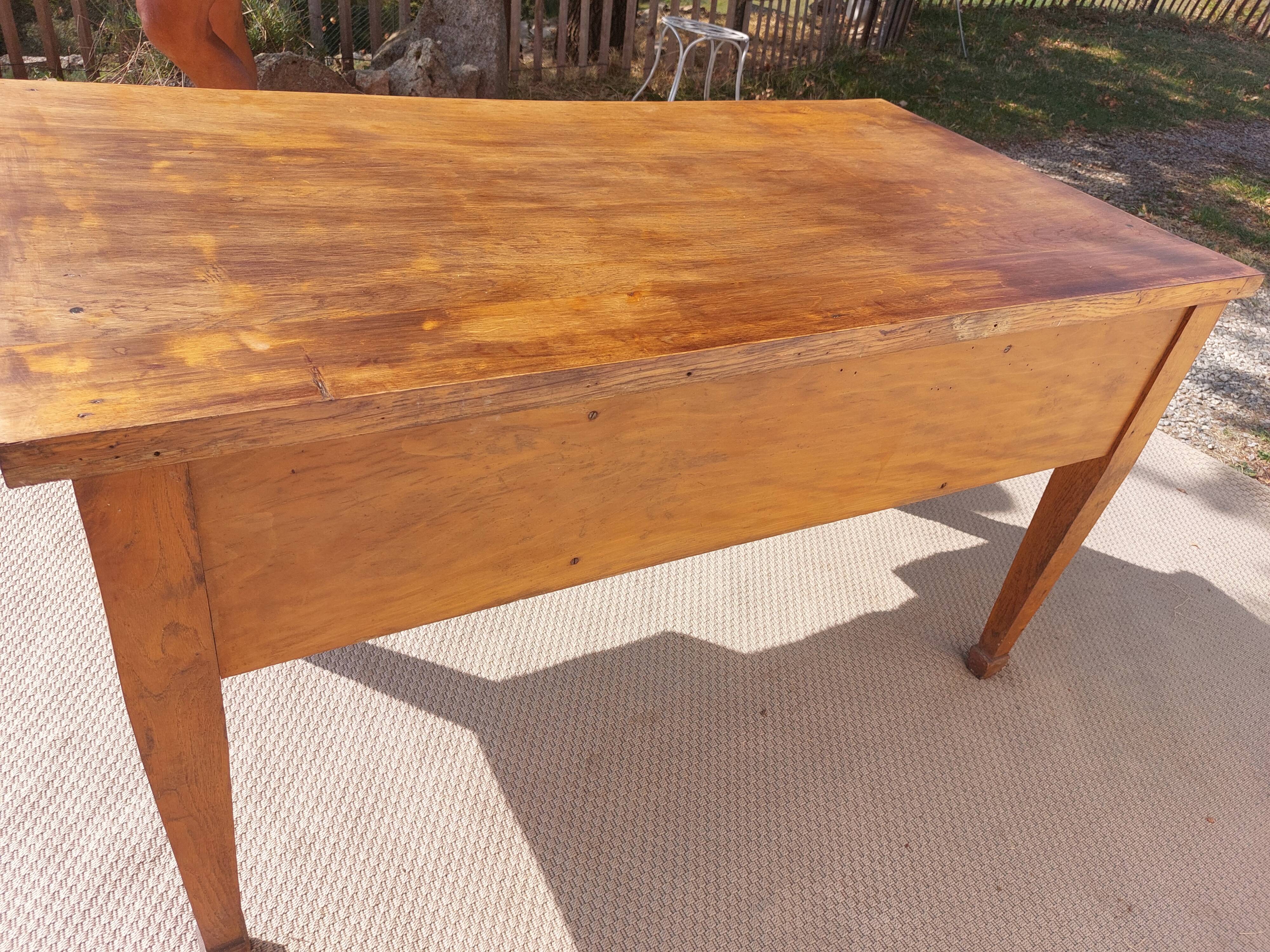 bureau en bois massif, vintage, bohème