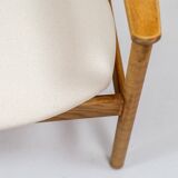 Fauteuil de Jørgen Bækmark pour FDB Møbler (Danemark, années 1960).