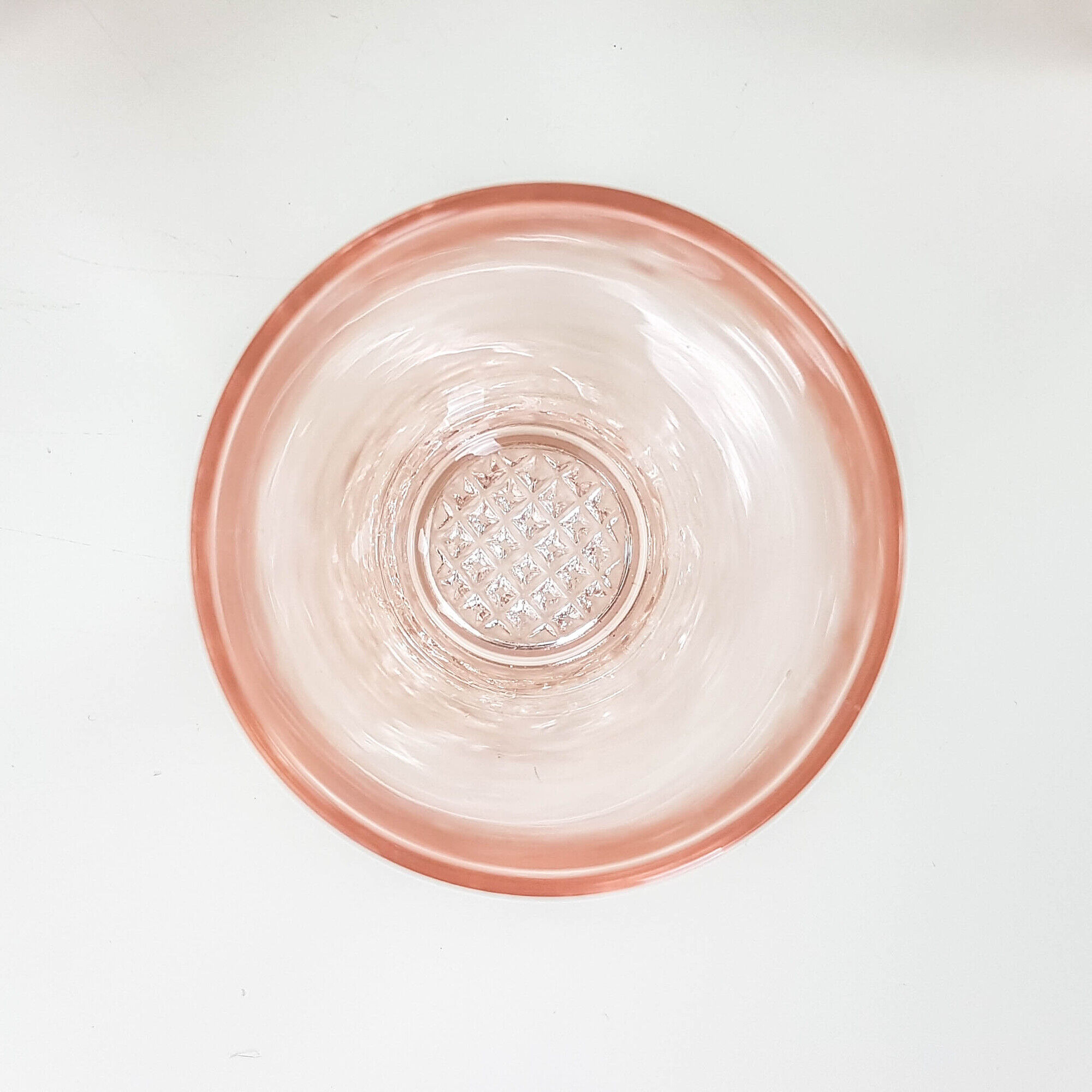 Lot of 4 vintage pink glasses vintage pink glass
