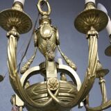 Louis XVI style gilt bronze chandelier