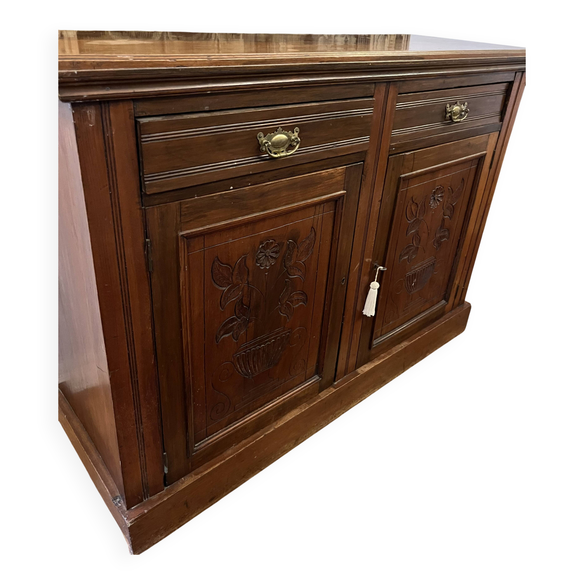 Vintage solid wood sideboard