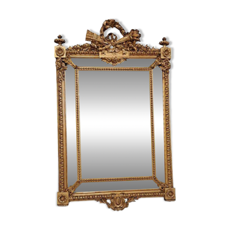 Napoleon III mirror with glazing beads 126x78