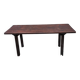 Table de ferme brutaliste minimaliste