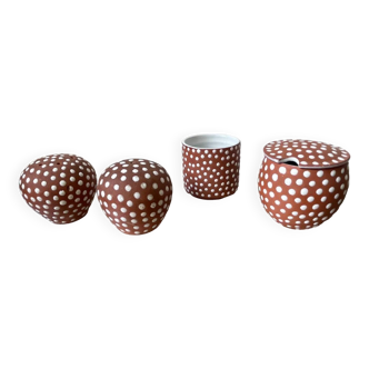 Lot de 4 vases zeuthen keramik années 1950 danemark