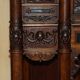 Louis XIII Revival wardrobe in walnut and marble