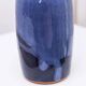 Navy Blue Glazed Ceramic Vase by Wolfgang Thibault Keramik – Mid-Century 1970s Studio Vase