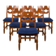 Razor Blade Chairs by Henning Kjaernulf for Nyrup, Denmark 1960s