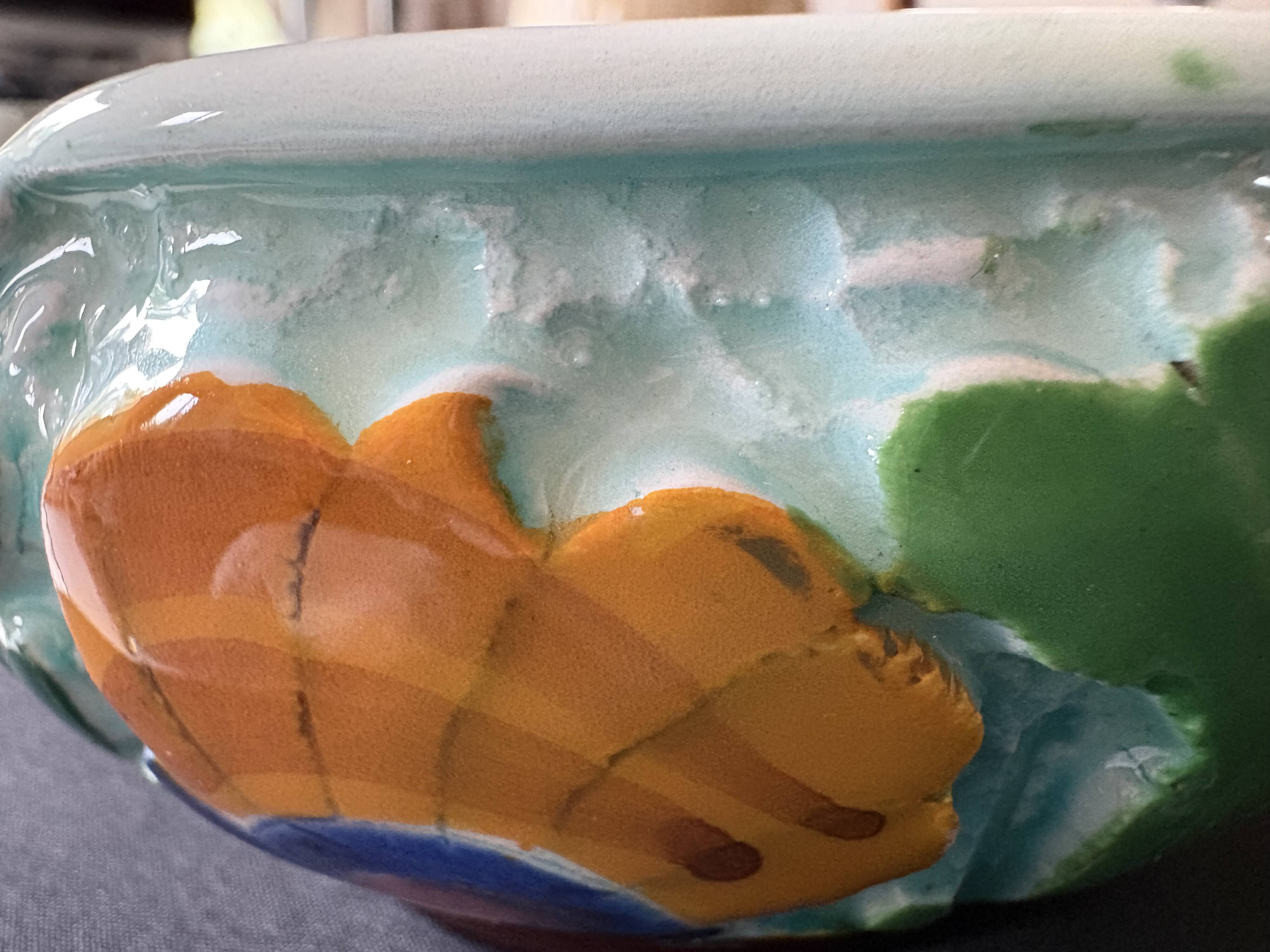 Vallauris ceramic ashtray