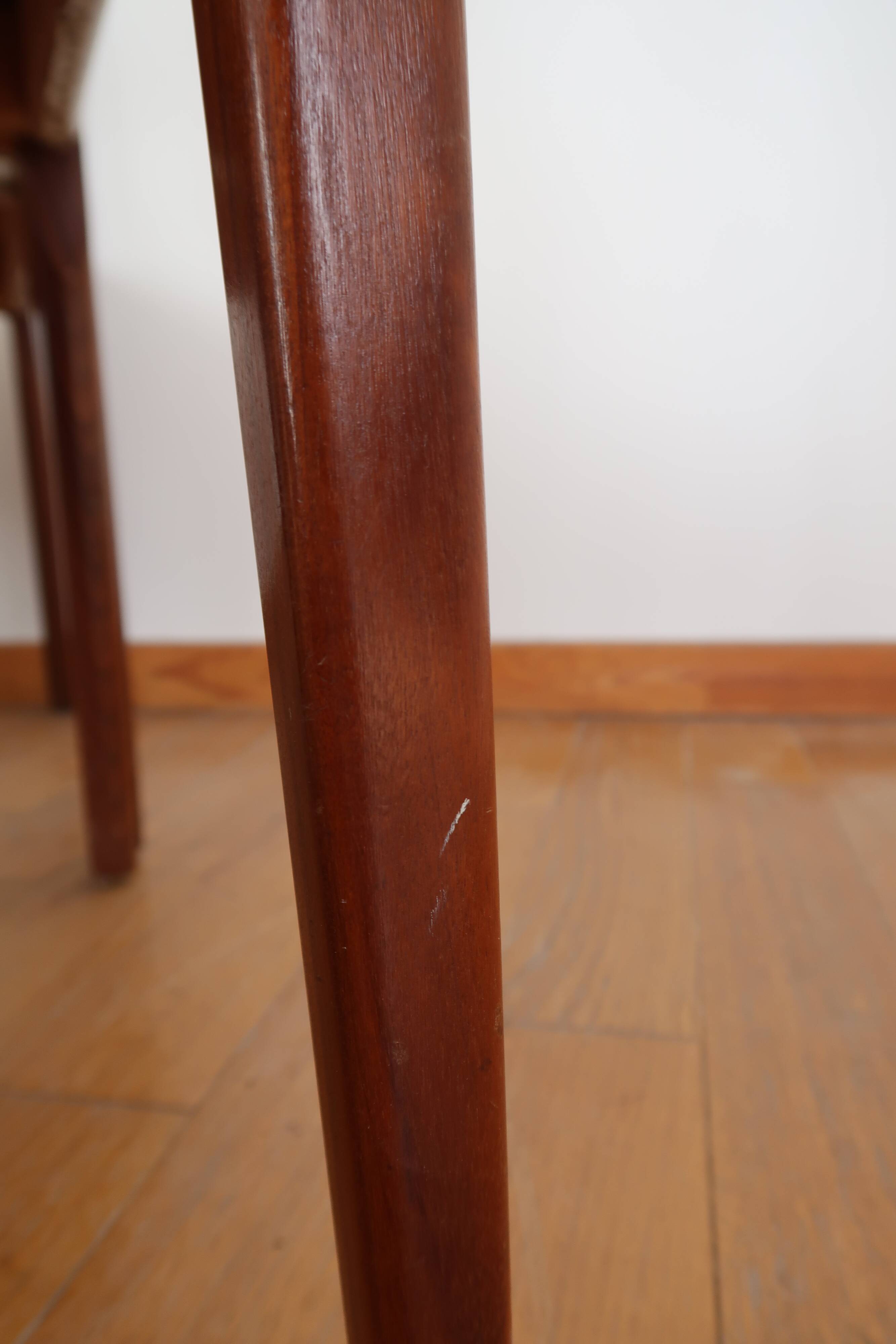 4 Scandinavian teak chairs 70