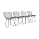 Série de 4 chaises "Wire" d'Harry Bertoia pour Knoll