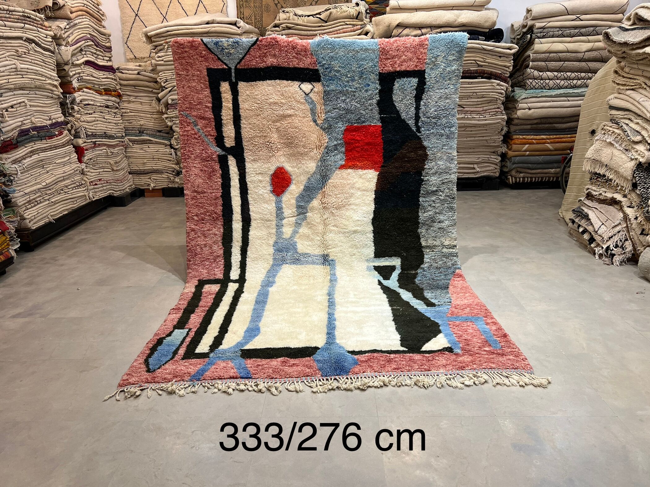 Colorful M'rirt carpet - 333x276cm