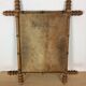 Ancient mirror with bamboo wood mercury 44x53cm