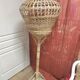 Lampadaire en osier cage