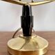 Pair of brass and opaline lamps from the 1950s.