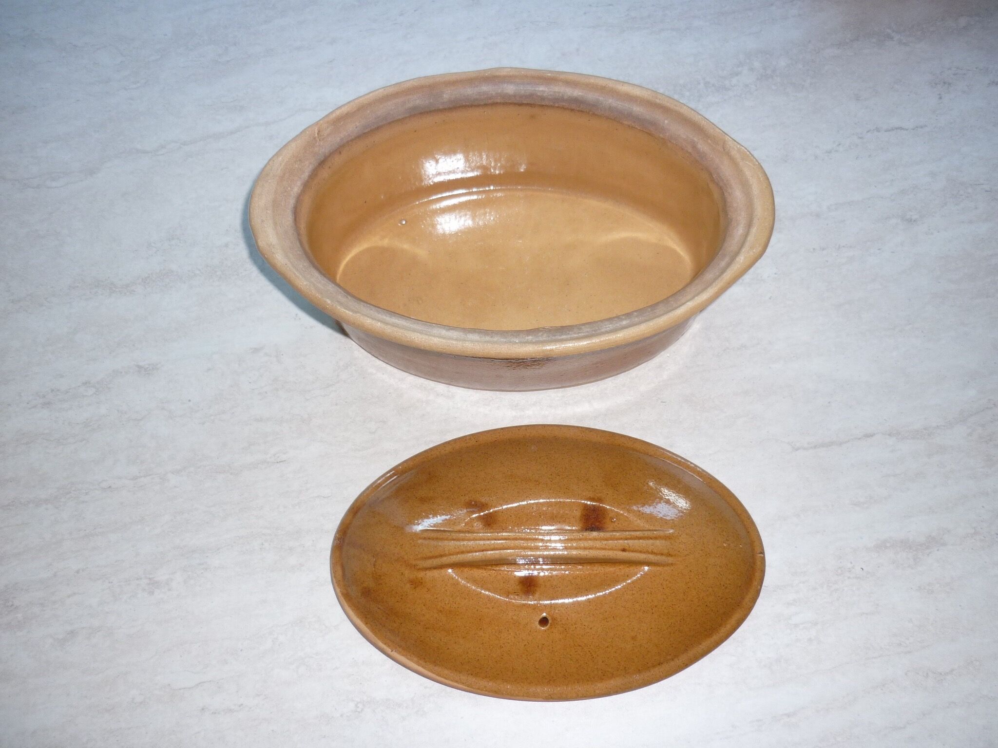 Oval terrine 25 cm for pâté or simmer 1960