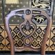 Set of 8 Italian Louis Philippe chairs from the Napoleon III period in leather
