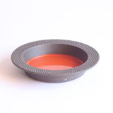 Red castiron enamelled vide poche bowl by Laurids Lonborg, Denmark 1960s